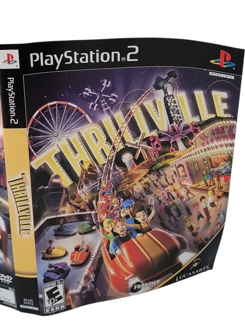 ARTWORK ONLY Thrillville (PlayStation 2 PS2) Simulation Game [NO GAME/NO CASE].